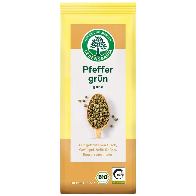 Piper verde bio boabe, 35g