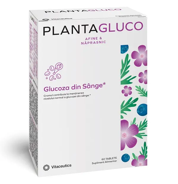Plantagluco 60 comprimate – Vitaceutics - Opt plante