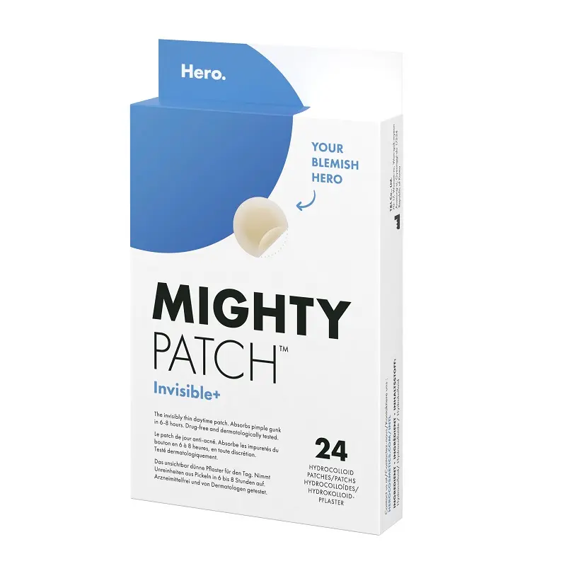 Plasturi hidrocoloidali Mighty Patch Invisible+ 24 buc – Hero