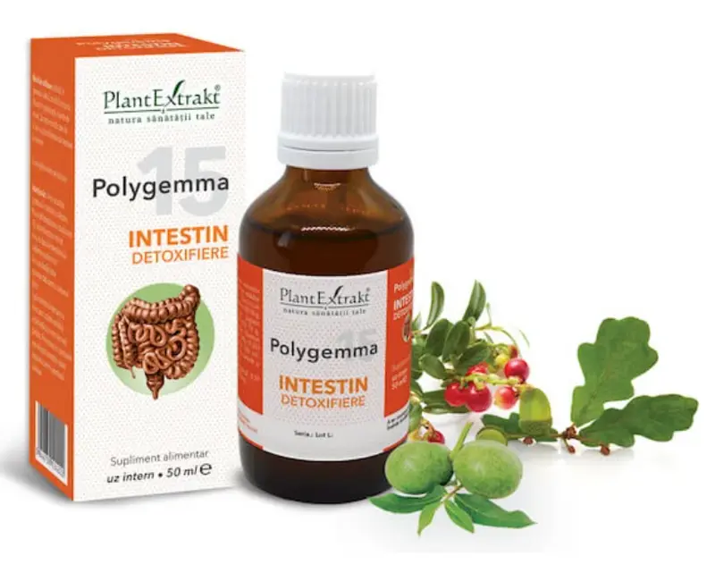 Polygemma 15 - Intestin detoxifiere 50ml PlantExtrakt