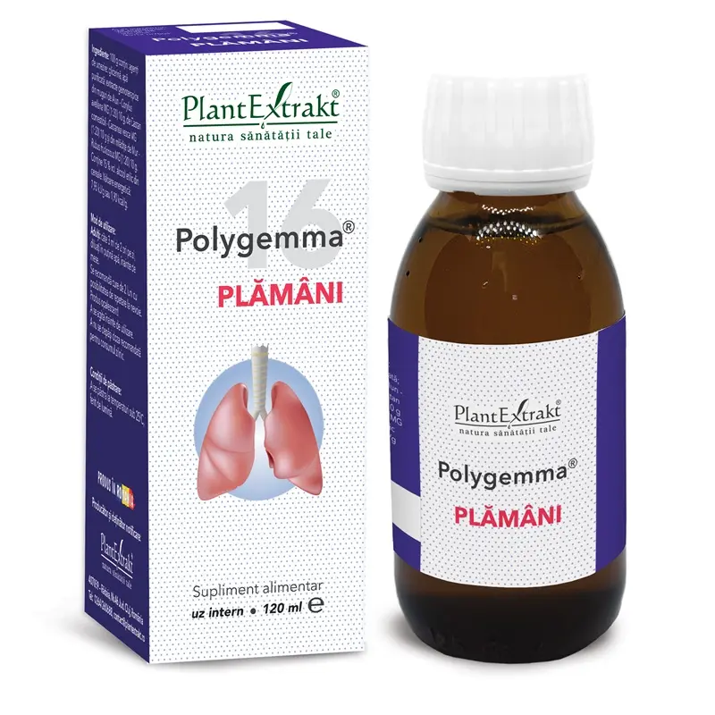 Polygemma 16 Plămâni 120 ml – Plantextrakt - Respirație ușoară