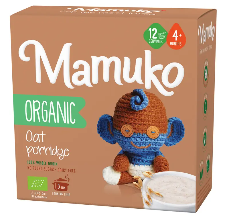 PORRIDGE DIN OVAZ BIO 4+ LUNI 200G