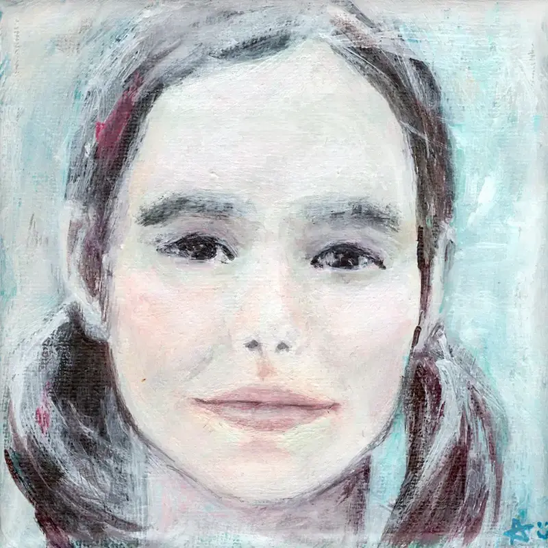 Portret pictat pe pânză