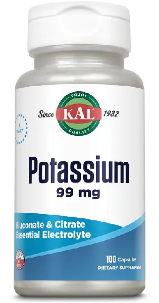 Potasiu 99 mg 100 capsule vegetale – Secom - Mușchi și nervi