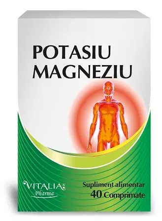 Potasiu Magneziu 40 comprimate – Viva Pharma