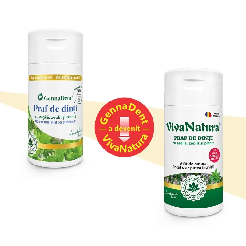 Praf de dinți 100% natural 75 g – VivaNatura - Zâmbet curat