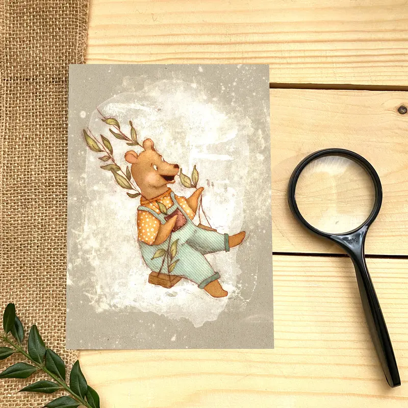 Print de arta A4 "Bear"