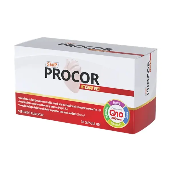 Procor Forte Q10 300 mg 30 capsule moi – Sunwave Pharma