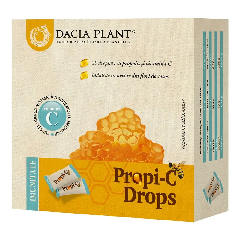 Propi-C drops 20 dropsuri – Dacia Plant - Gât calmat