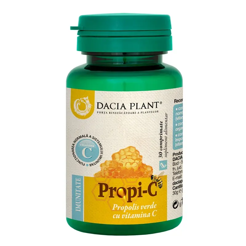 Propi-C Imunitate 30 comprimate – Dacia Plant - Propolis verde