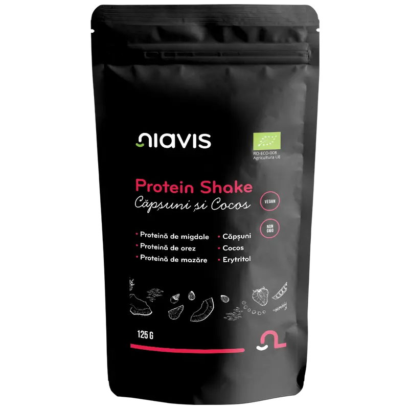 Protein Shake cu Capsuni si Cocos Ecologic/BIO 125g