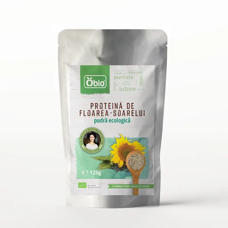 PROTEINA DE FLOAREA SOARELUI PUDRA BIO 125G