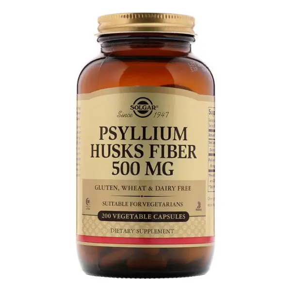 Psyllium Husks Fibre 500mg 200cps Solgar