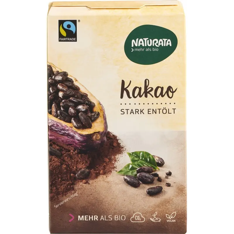 Pudra de cacao bio degresata fara lactoza, 125g
