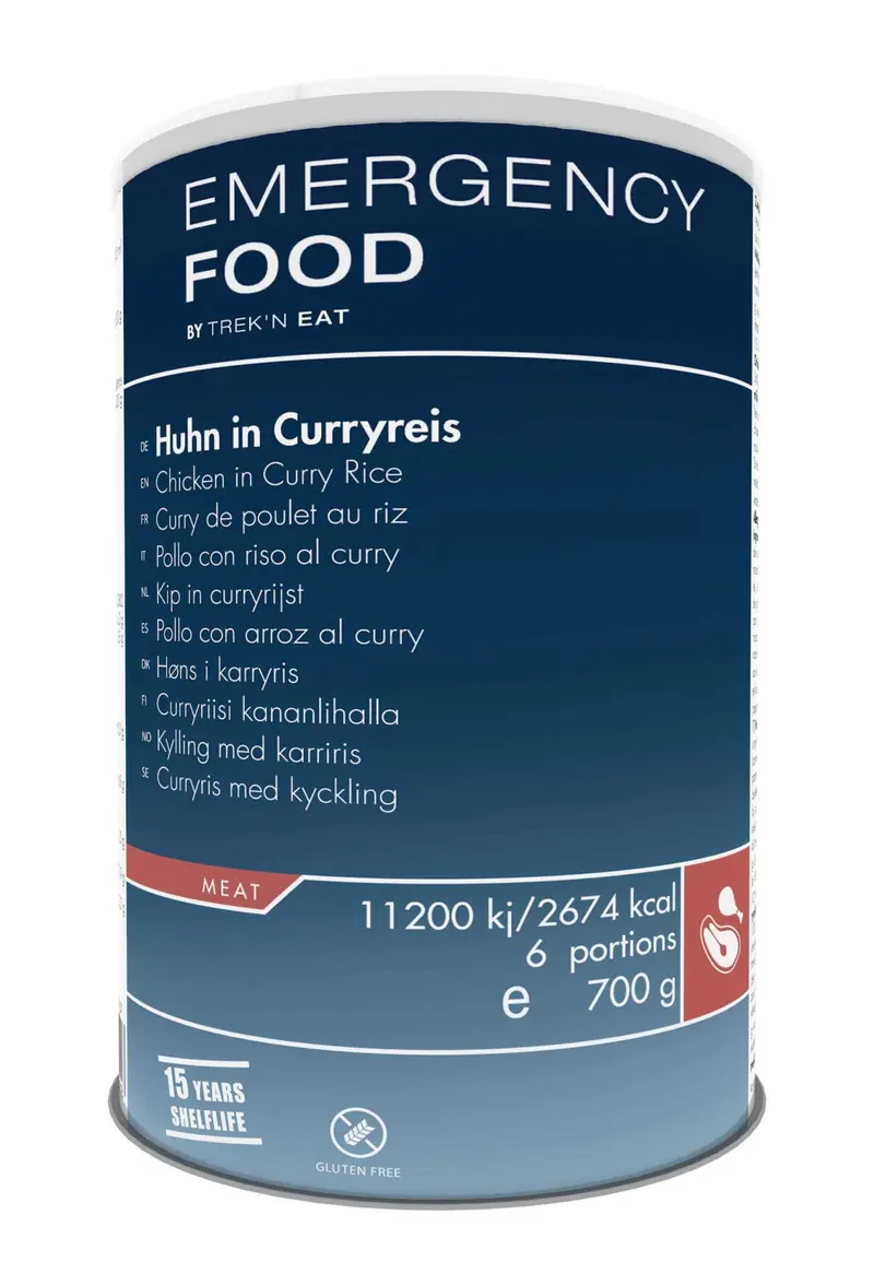 Pui cu orez și curry - 6 cutii - 36 porții