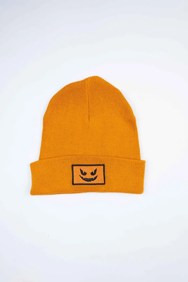 Pumpkin face| Beanie din Bumbac Organic