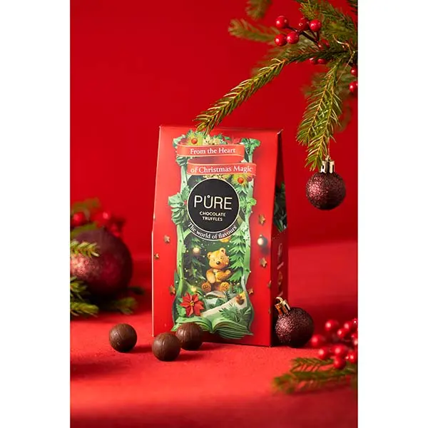 Pure Chocolate asortiment de trufe Winter Red 120g