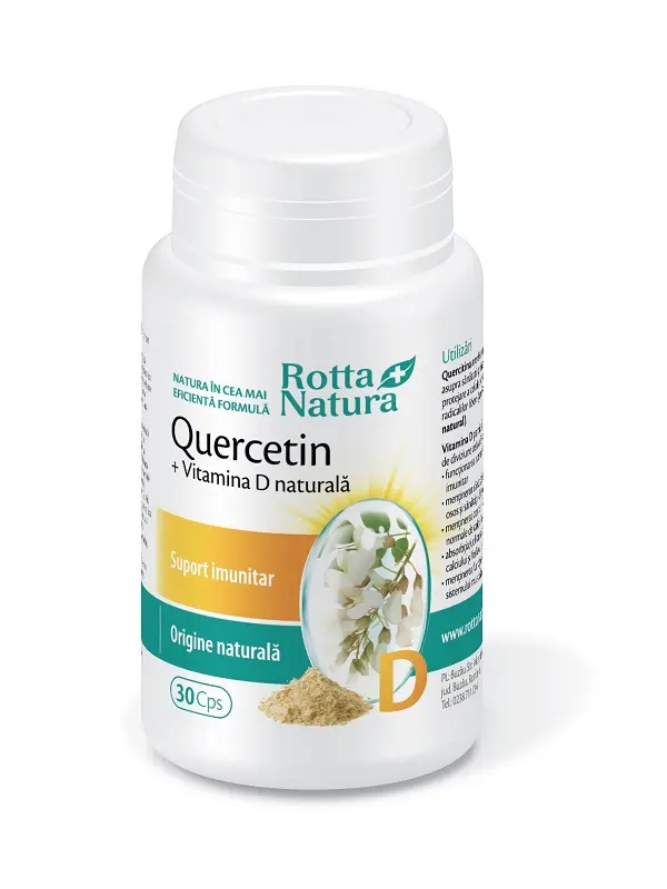 Quercetin + vitamina D naturală 30 capsule – Rotta Natura