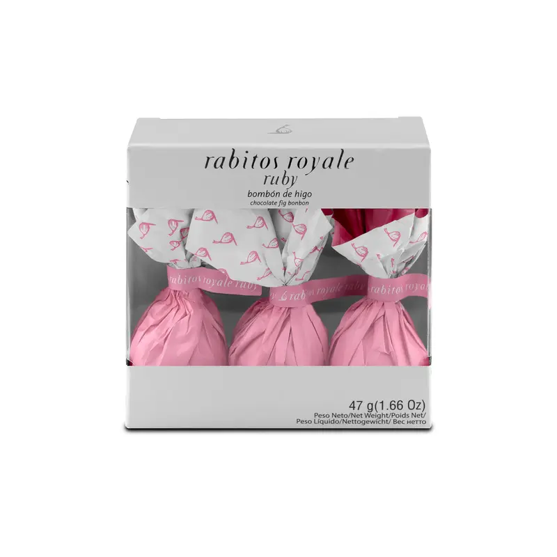 Rabitos Royale smochine în ciocolată Ruby Collection 3U 47g