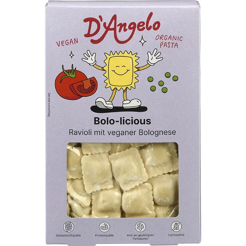 Ravioli bio Bolognese vegane, 250g