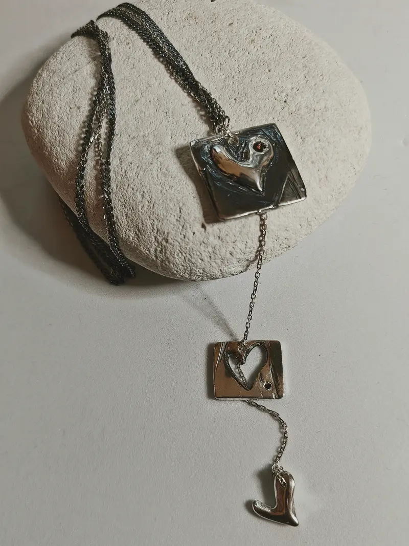 Reactive Heart Necklace