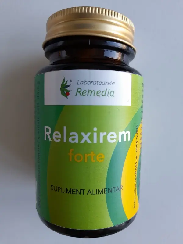 Relaxirem Forte 60 comprimate – Remedia - Relaxare și somn