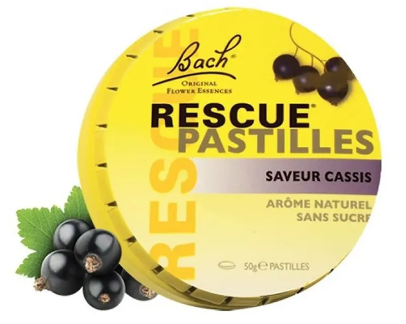 Rescue dropsuri cu aroma de coacaze 50 g Bach
