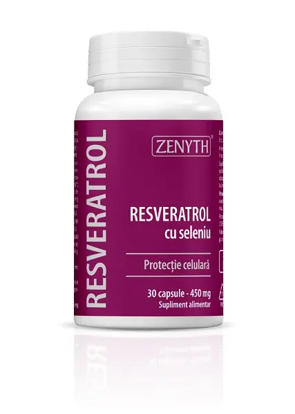 Resveratrol cu Seleniu 450 mg 30 capsule – Zenyth
