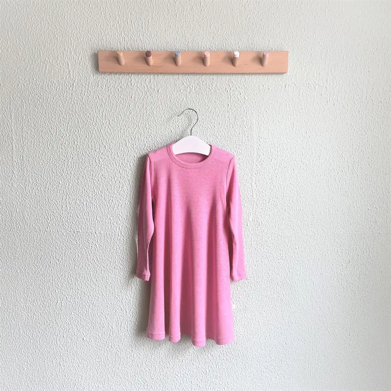 Rochie din blend de lână merinos Bubblegum