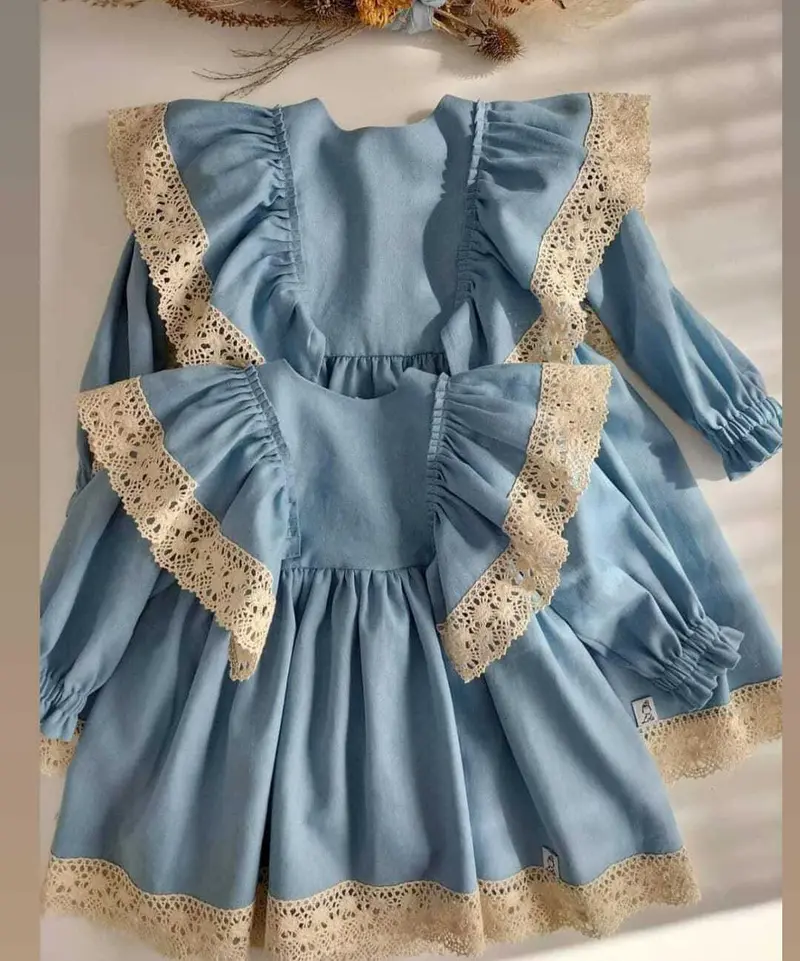 Rochie din in cu captuseala din bumbac