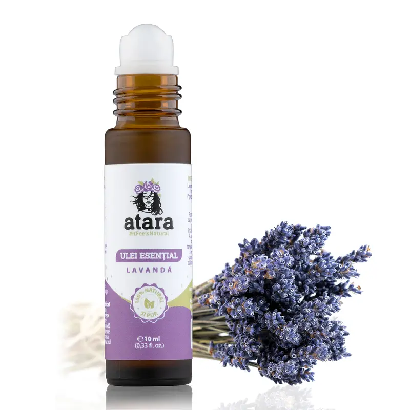 Roll-on Terapeutic cu Ulei Esențial de Lavandă, 10ml | ATARA