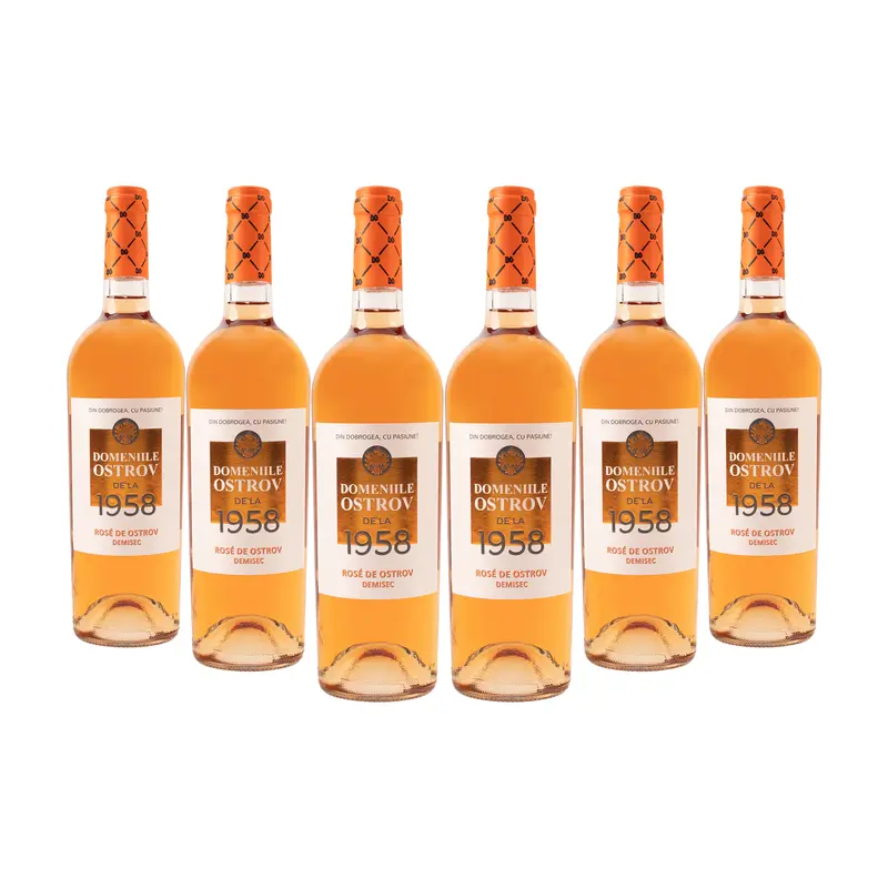 Rosé de Ostrov, bax 6 sticle-0.75l, demisec, roze