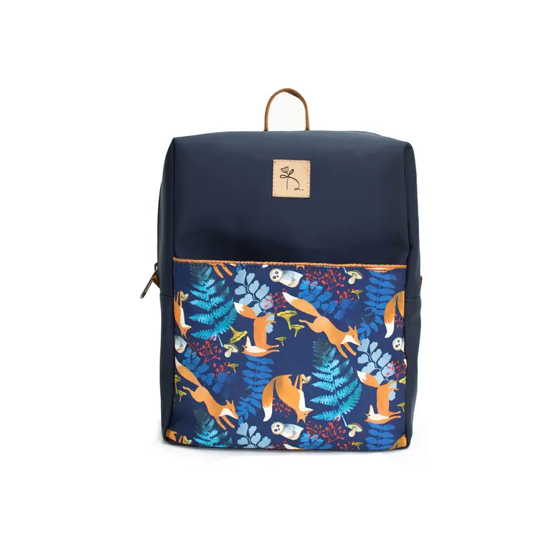 Rucsac mini vulpe și ferigă