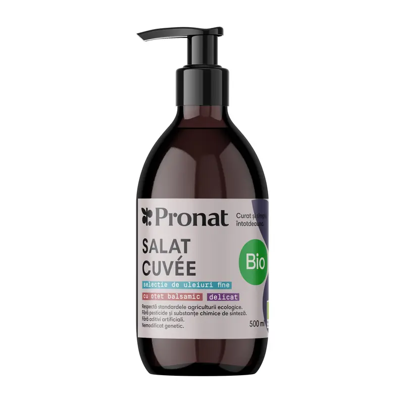 Salat Cuvée Selectie bio de uleiuri si otet balsamic pentru salate 500ml Pronat