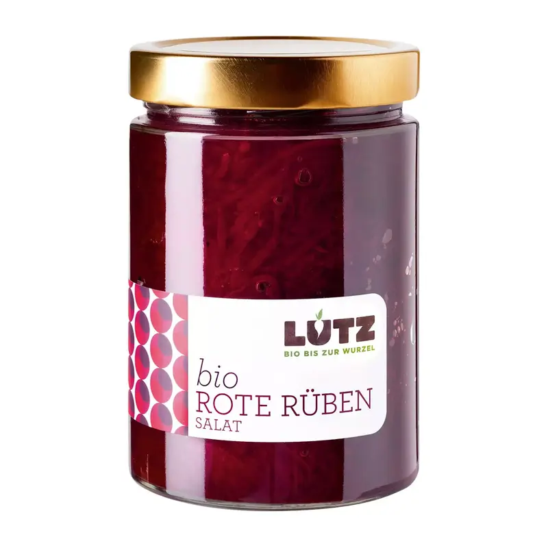 Salată bio de sfeclă roșie, 530g Lutz