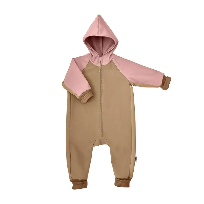 Salopeta Atlas Nude Pink, softshell 3 straturi