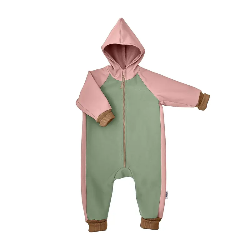 Salopeta Atlas Pink Splash, softshell 3 straturi
