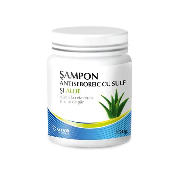 Șampon antiseboreic cu aloe 150 g – Viva Pharma - Scalp curat