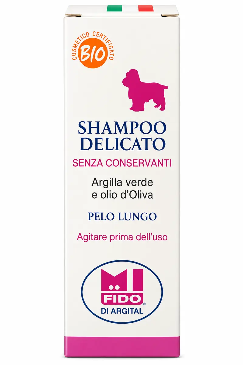 Sampon bio pentru caini cu par lung, 250ml Argital
