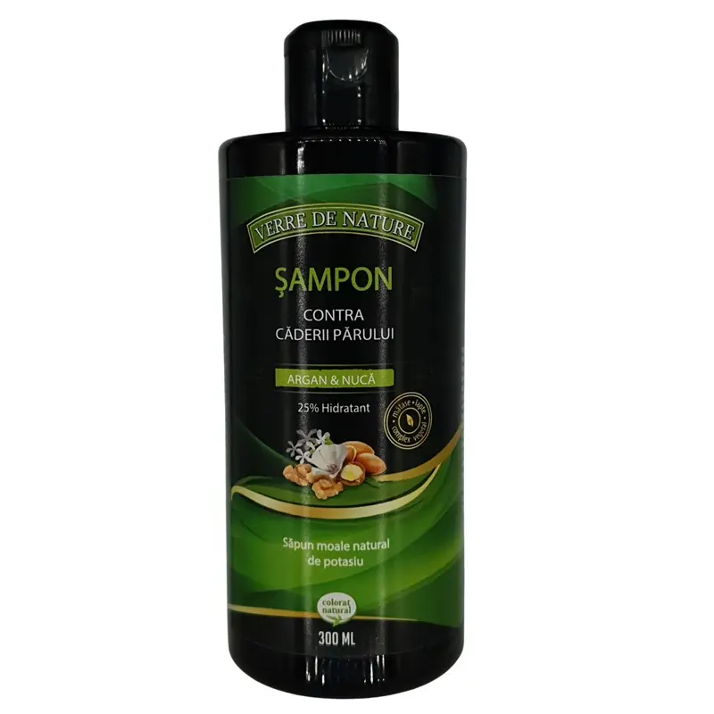 Șampon contra căderii cu argan, nucă 300 ml – Manicos