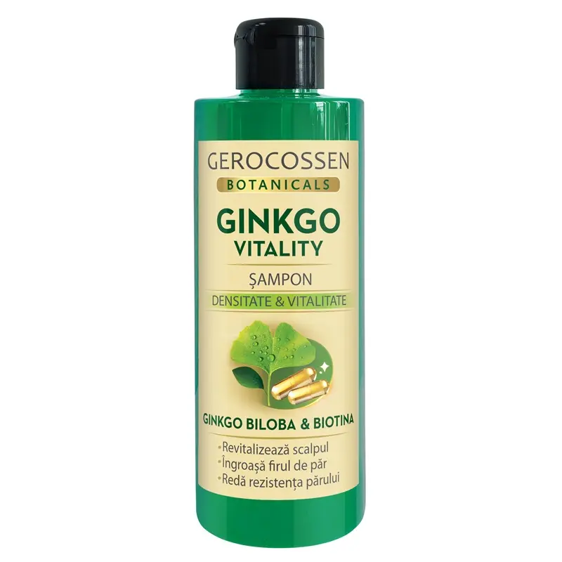 Șampon densitate ginkgo biloba, biotină 400 ml – Gerocossen