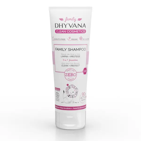 Sampon eco pentru intreaga familie cu fructe de acai si goji 200ml Dhyvana