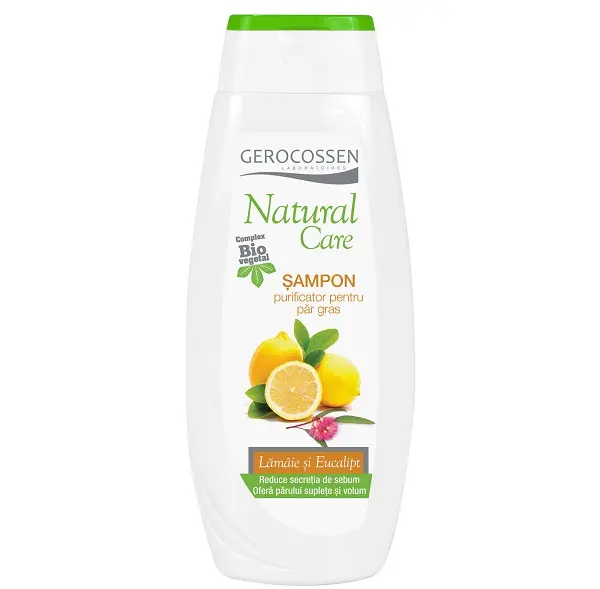 Șampon păr gras lămâie, eucalipt, rozmarin 400 ml – Gerocossen