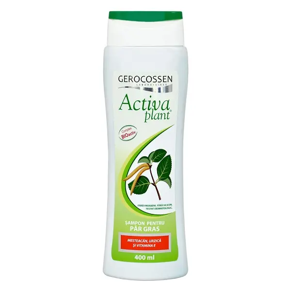 Șampon păr gras mesteacăn urzică vitamina E 400 ml – Gerocossen