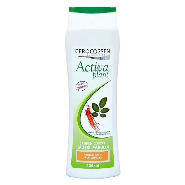 Șampon păr slăbit ginseng, nuc 400 ml – Gerocossen - Volum