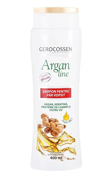 Șampon păr vopsit cu argan și keratină 400 ml – Gerocossen