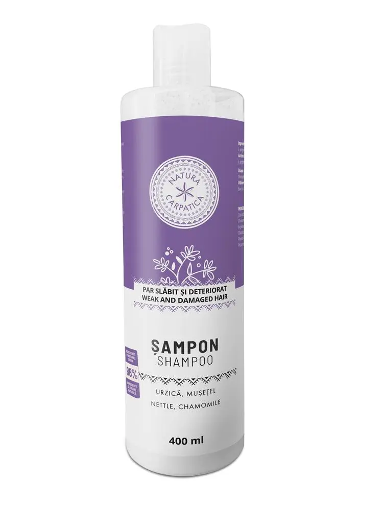 Sampon pentru par slabit si deteriorat 400ml Natura Carpatica