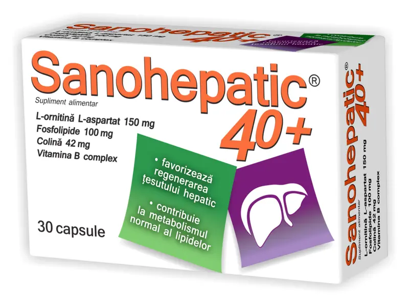 Sanohepatic 40+ 30 capsule – Zdrovit - Energie zilnică