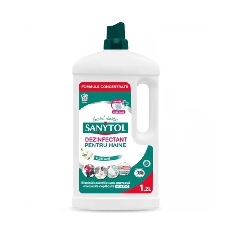 Sanytol Dezinfectant Haine Flori Albe 1.2L