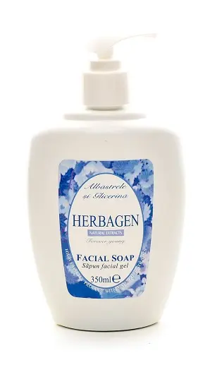 Săpun lichid facial cu extract de albăstrele 350 ml – Herbagen